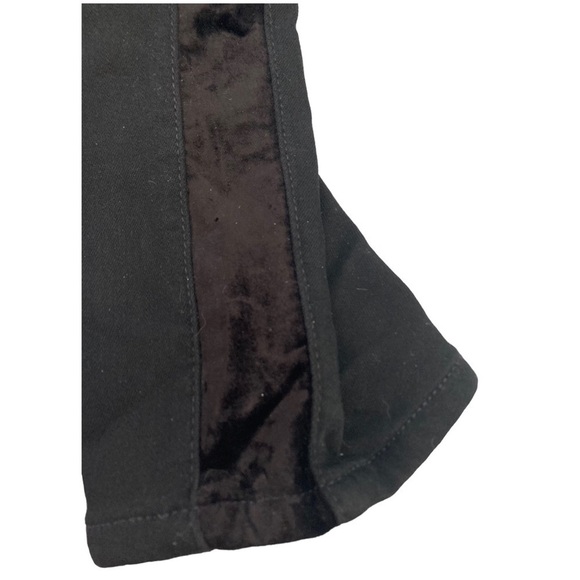 Paige Hoxton Ultra Skinny velvet tuxedo stripe black denim jeans - petite length - Picture 3 of 11